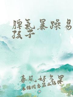 脾气暴躁易怒的孩子