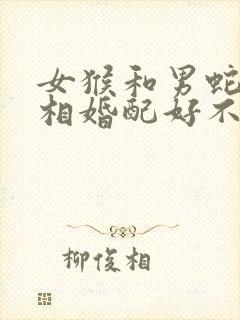 女猴和男蛇的属相婚配好不好