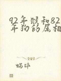 92年猴和82年狗的属相合不合