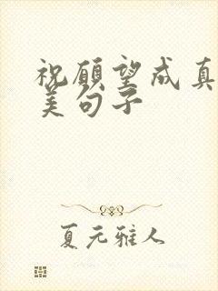 祝愿望成真的唯美句子