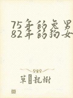 75年的兔男和82年的狗女婚配