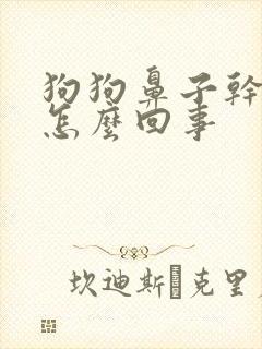 狗狗鼻子干干的怎么回事