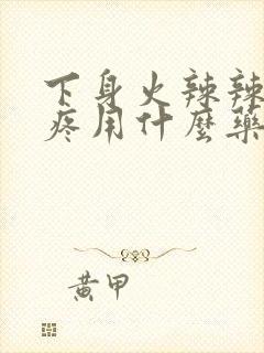 下身火辣辣的痒疼用什么药