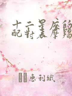 十二星座的最佳配对表摩羯座