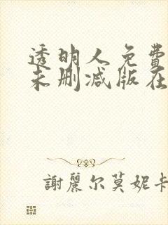 透明人免费完整未删减版在线观看