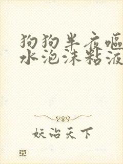 狗狗半夜呕吐黄水泡沫粘液