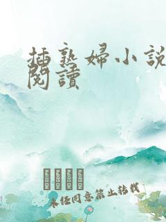 插熟妇小说在线阅读