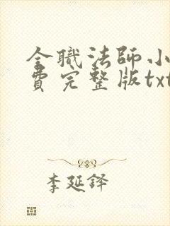 全职法师小说免费完整版txt下载