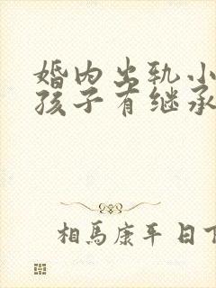 婚内出轨小三的孩子有继承权吗