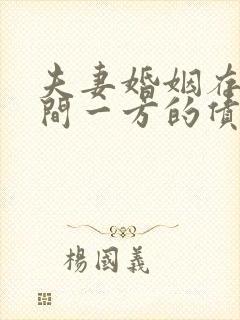 夫妻婚姻存续期间一方的债务离婚怎么判