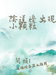 阴道边出现红色小颗粒