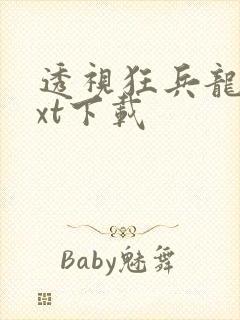 透视狂兵龙王txt下载