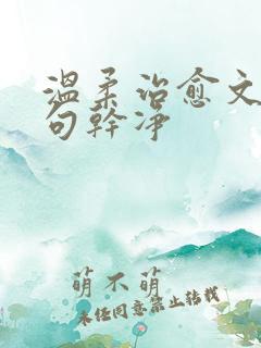 温柔治愈文案短句干净