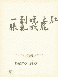 一到晚上肚子就胀气放屁