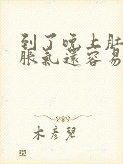 到了晚上肚子就胀气还容易放屁