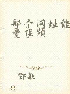 哪个网址能看爱爱视频
