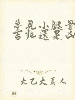 梦见小腿骨折是吉兆还是凶兆