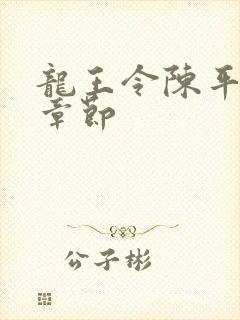 龙王令陈平所有章节