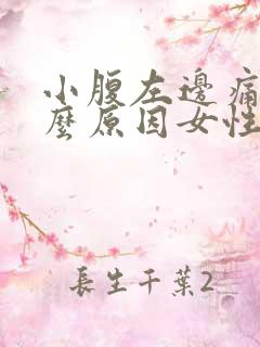 小腹左边痛是什么原因女性