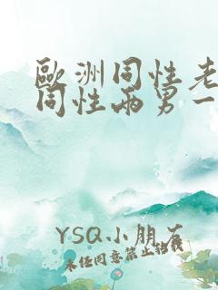 欧洲同性老男人同性两男一女