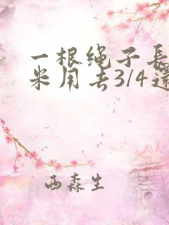 一根绳子长12米用去3/4还剩多少米