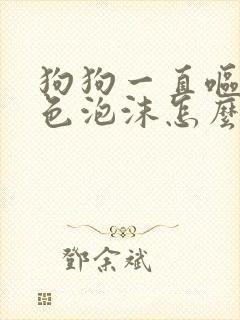 狗狗一直呕吐白色泡沫怎么办