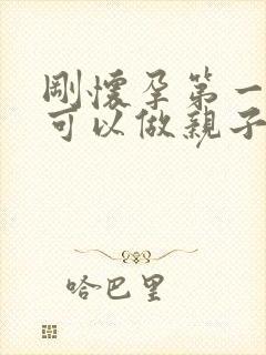 刚怀孕第一个月可以做亲子鉴定吗