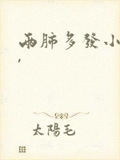 两肺多发小结节,