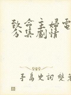 致命主妇电视剧分集剧情