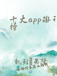 十大app排行榜