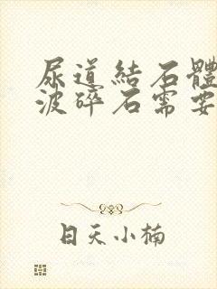 尿道结石体外震波碎石需要多少钱