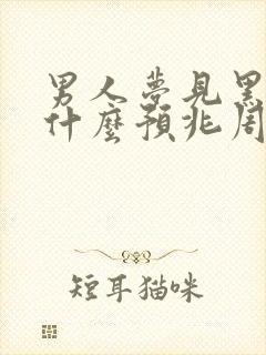 男人梦见黑蛇是什么预兆周公解梦