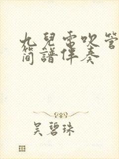 九儿电吹管动态简谱伴奏