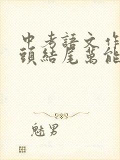 中考语文作文开头结尾万能句