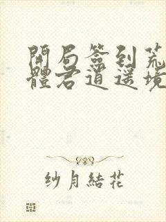 开局签到荒古圣体君逍遥境界