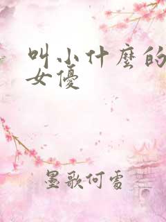 叫小什么的日本女优