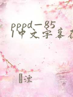 pppd—851中文字幕在线