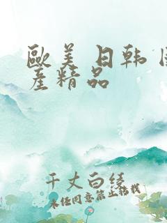 欧美 日韩 国产精品