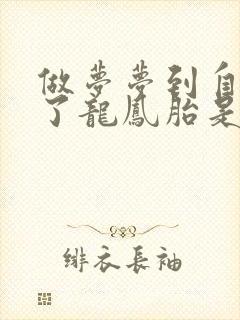 做梦梦到自己生了龙凤胎是什么意思周公解梦