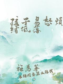 孩子易怒烦躁情绪低落