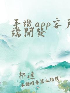 手机app客户端开发
