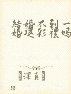 结婚不到一年离婚退彩礼吗