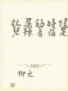 拉屎的时候屁眼儿辣着痛是什么原因