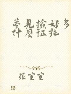 梦见捡好多钱是什么征兆