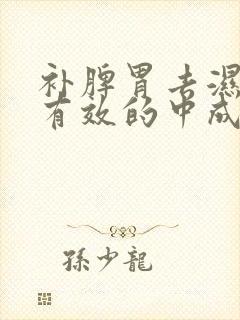 补脾胃去湿气最有效的中成药