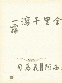 一泻千里金银花露