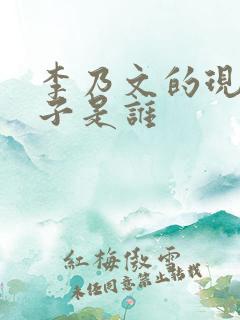 李乃文的现任妻子是谁