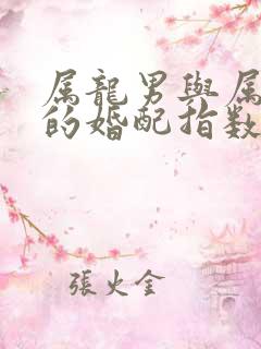 属龙男与属马女的婚配指数