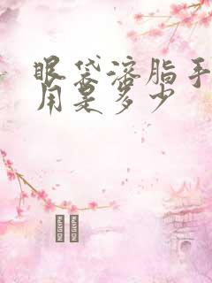 眼袋溶脂手术费用是多少