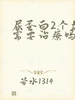 尿蛋白2个加号需要治疗吗